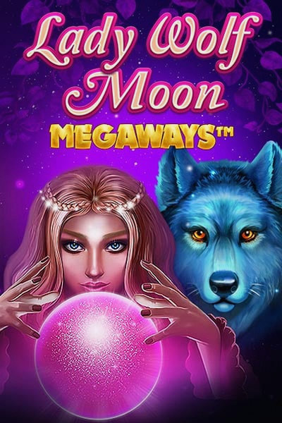 Omslag van Lady Wolf Moon Megaways in de Betwest Casino lobby