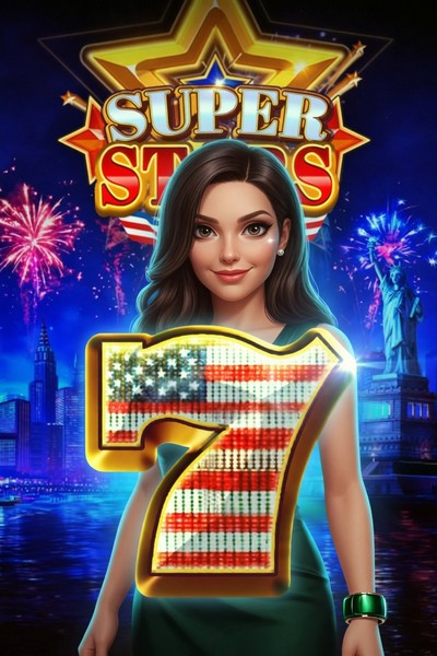 Omslag van de slot Super Stars USA in de Cleobetra-lobby