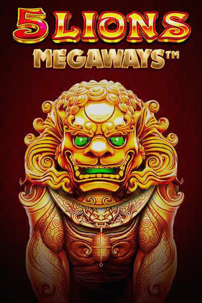 Omslag van de slot 5 Lions Megaways in de Casinova Casino lobby